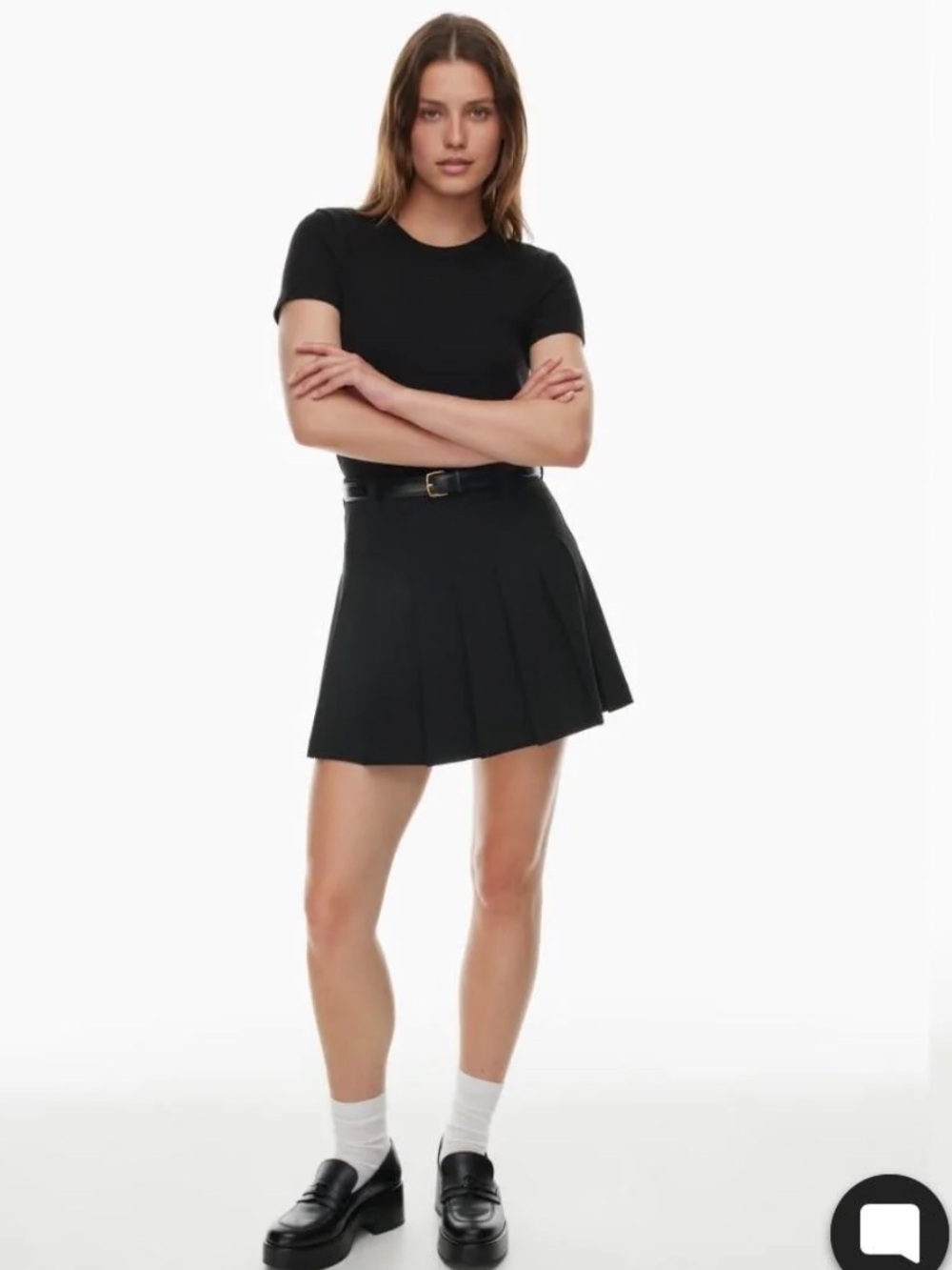 Aritzia Olive Mini Skirt